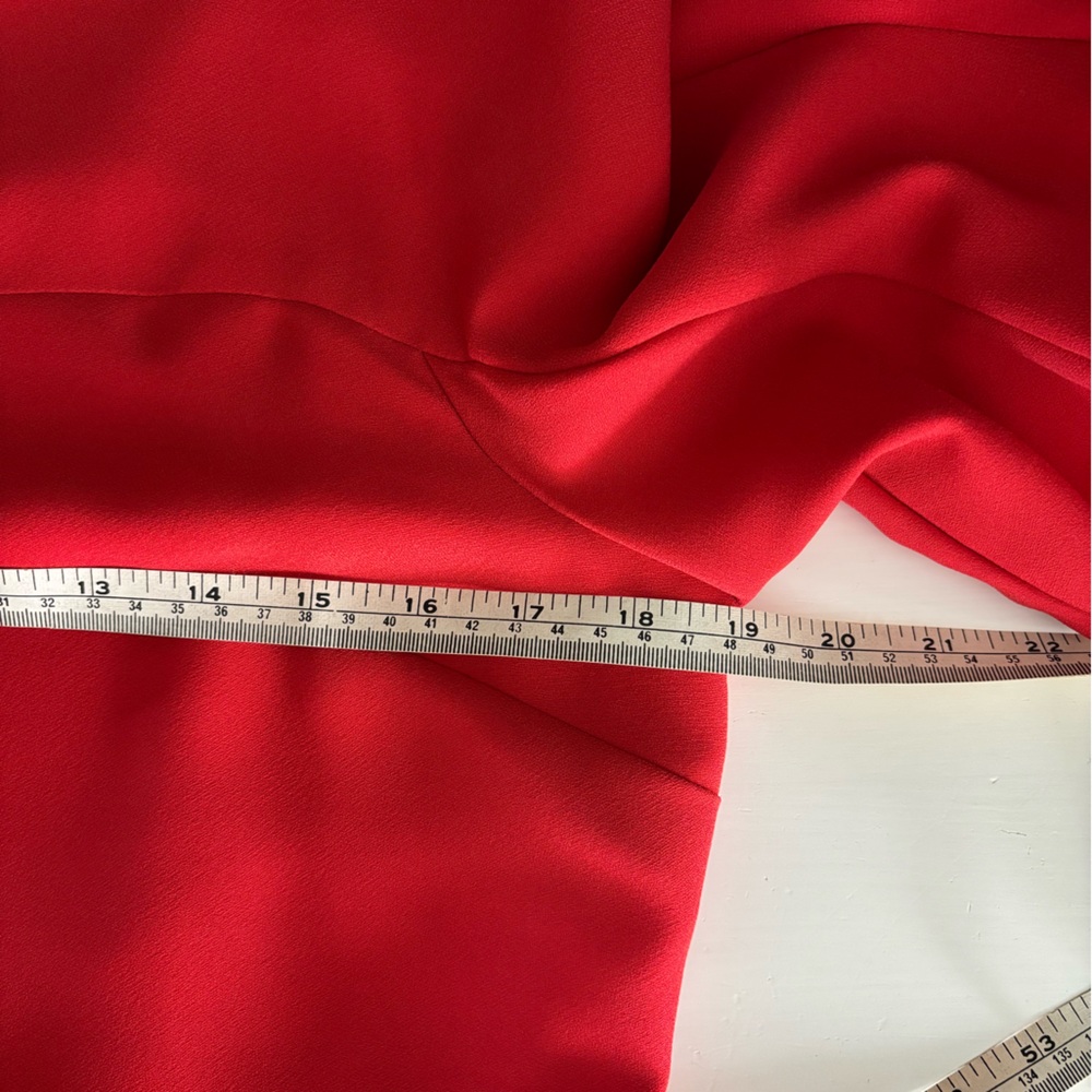 Banana Republic Coral Red Sheath Dress with 3/4 Flutter Sleeves - Picture 7 of 10